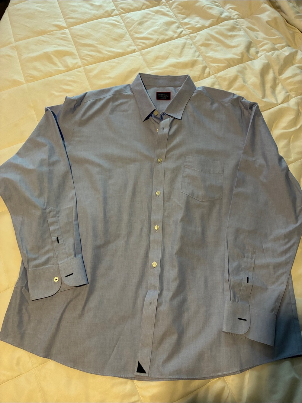 UNTUCKit Men's Light Blue Button-Down Dress Shirt